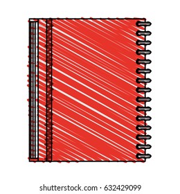 color crayon stripe image notebook spiral closed