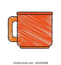 color crayon stripe image porcelain mug of crockery