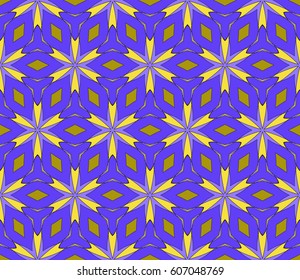 color creative floral geometric pattern. seamless vector illustration.
