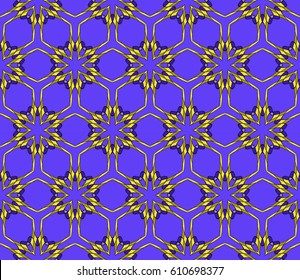 color creative floral geometric pattern. seamless vector illustration.