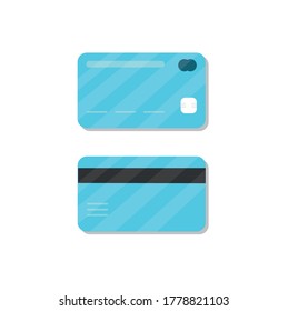 Color credit card vector icon