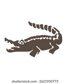 Color crocodile icon can be used for any purpose. Icon, line, vector