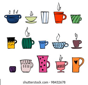 color cup of tea or coffee