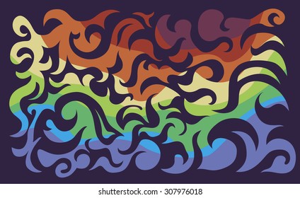 color curl background