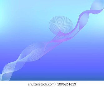 color curve lines design element. Vector illustration