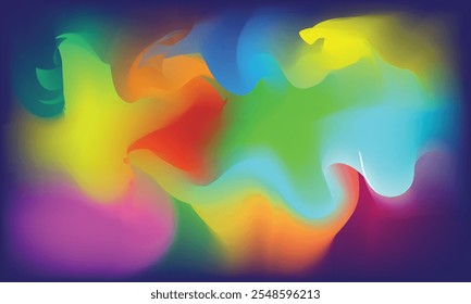 Color Curves Art Abstract Background light green Background