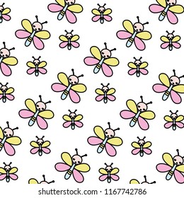 color cute butterfly insect animal background