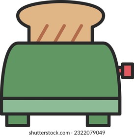 Color daily necessities illustration hop-up oven
