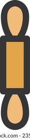 Color daily necessities single item icon Rolling pin