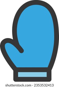 Color daily necessities single item icon Cooking gloves
