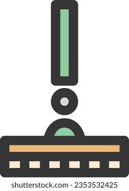 Color daily necessities single item icon floor brush