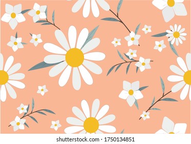 color daisy pattern design hand drawn ditsy flower design hand drawn  spring daisy flower vector fabric towel design pattern summer print  ditsy flower 
stationery towel linens 