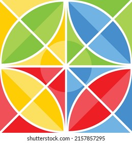 A color decoration in an open source geometric shape suitable for many options, a trademark or a colored glass background can be taken from it and a lot of uses