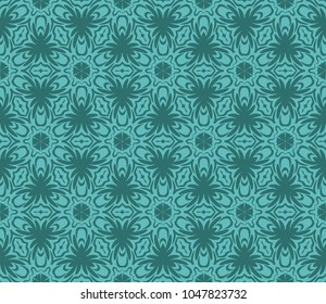 color decorative floral ornament. modern pattern. for interior design, textile, wallpaper. seamless vector illustration.