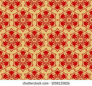 color decorative floral ornament. modern pattern. for interior design, textile, wallpaper. seamless vector illustration.