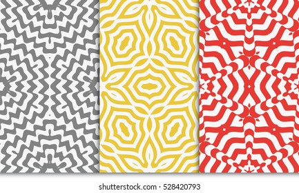 color decorative floral seamless pattern set. vector illustration. for design, interior, wallpaper, invitation