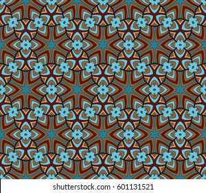 color decorative geometric floral pattern. seamless vector illustration. for wallpaper, invitation, fabric textile