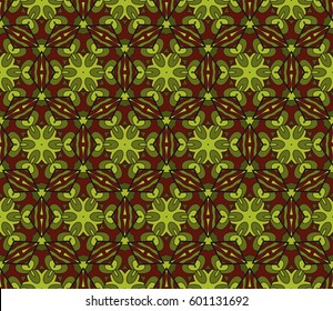 color decorative geometric floral pattern. seamless vector illustration. for wallpaper, invitation, fabric textile