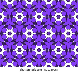 color decorative geometric floral pattern. seamless vector illustration. for wallpaper, invitation, fabric textile