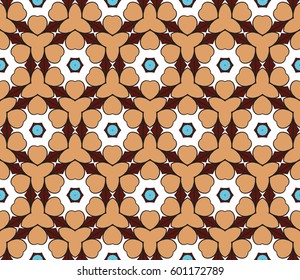 color decorative geometric floral pattern. seamless vector illustration. for wallpaper, invitation, fabric textile
