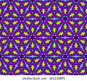 color decorative geometric floral pattern. seamless vector illustration. for wallpaper, invitation, fabric textile