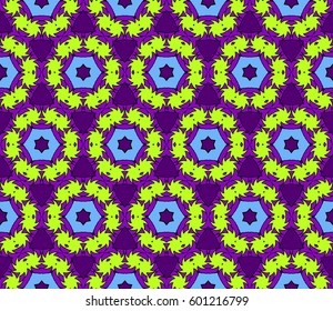 color decorative geometric floral pattern. seamless vector illustration. for wallpaper, invitation, fabric textile