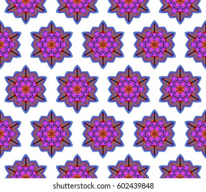 color decorative geometric floral pattern. seamless vector illustration. for wallpaper, invitation, fabric textile