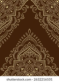 Painel decorativo de cor com padrão circular em forma de mandala com flor para decoração ou impressão. Ornamento decorativo em estilo oriental étnico.