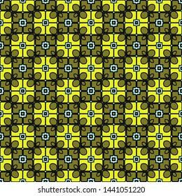Color decorative seamless pattern with geometric ornamnet. Vector illustration.