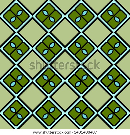 Color decorative seamless pattern with geometric ornamnet. Vector illustration.