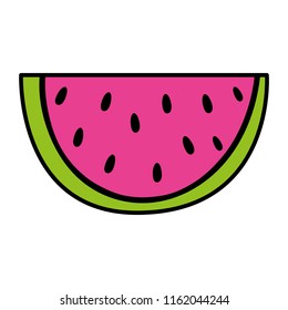 color delicious slice watermelon fruit nutrition
