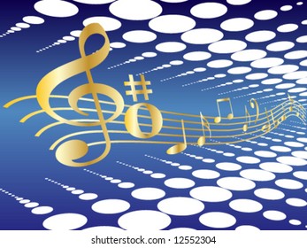 Color design element music - vector illustration