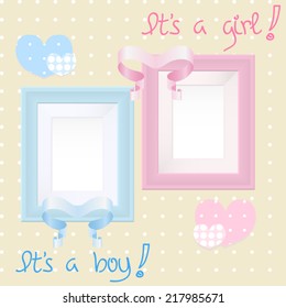 color design elements for postcard, invitation, announcement