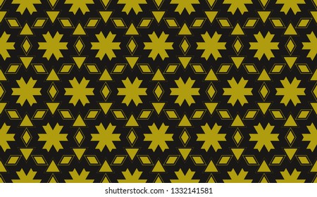 Color design geometric pattern. Seamless vector illustration yellow color.