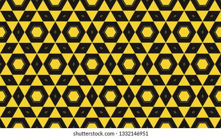 Color design geometric pattern. Seamless vector illustration yellow color.