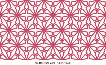 Color design geometric pattern. Seamless vector illustration red color.