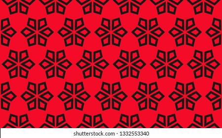 Color design geometric pattern. Seamless vector illustration red color.