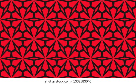 Color design geometric pattern. Seamless vector illustration red color.