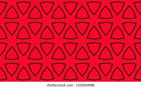Color design geometric pattern. Seamless vector illustration red color.