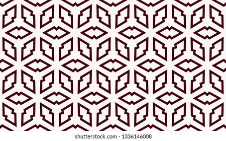 Color design geometric pattern. Seamless vector illustration red color.