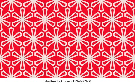 Color design geometric pattern. Seamless vector illustration red color.