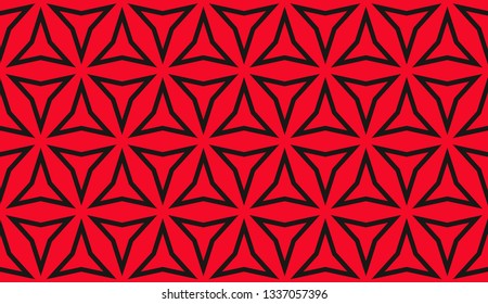 Color design geometric pattern. Seamless vector illustration red color.