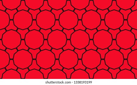 Color design geometric pattern. Seamless vector illustration red color.