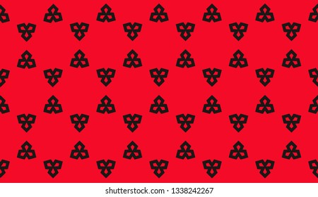 Color design geometric pattern. Seamless vector illustration red color.
