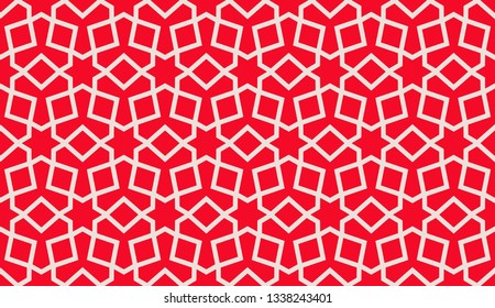 Color design geometric pattern. Seamless vector illustration red color.