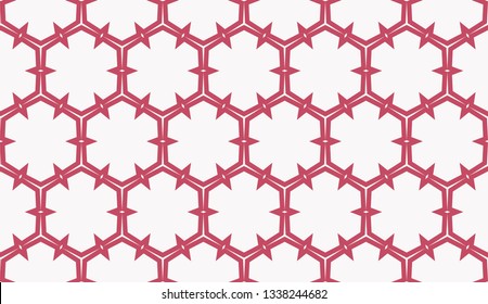 Color design geometric pattern. Seamless vector illustration red color.