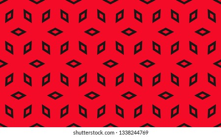 Color design geometric pattern. Seamless vector illustration red color.