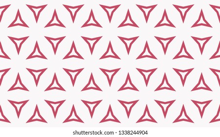 Color design geometric pattern. Seamless vector illustration red color.