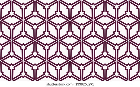 Color design geometric pattern. Seamless vector illustration red color.