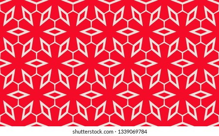 Color design geometric pattern. Seamless vector illustration red color.